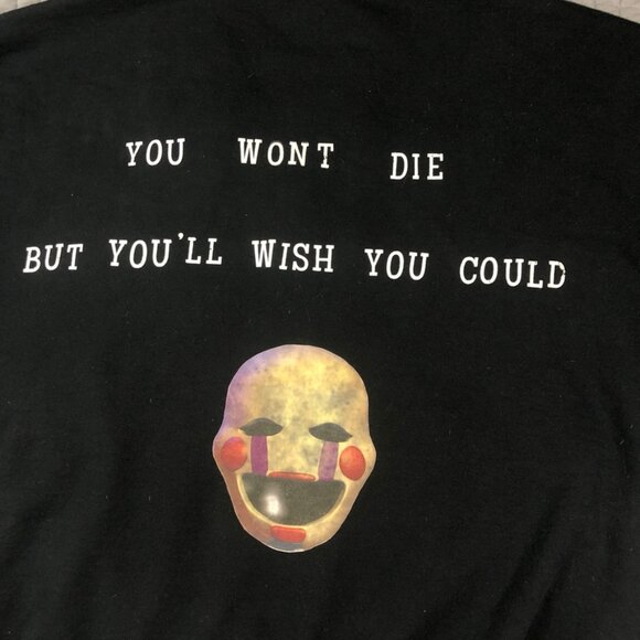 FNAF Horror Sweatshirt Men 2XL Graphic Halloween Five Nights At Freddies - Picture 9 of 13